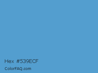 Hex #539ecf Color Image