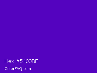 Hex #5403bf Color Image
