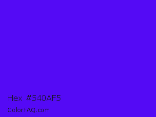 Hex #540af5 Color Image