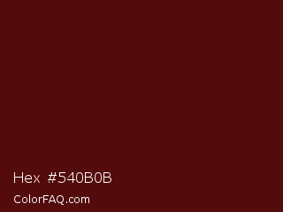 Hex #540b0b Color Image