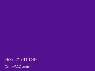 Hex #54118f Color Image