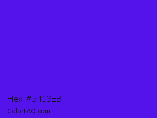 Hex #5413eb Color Image