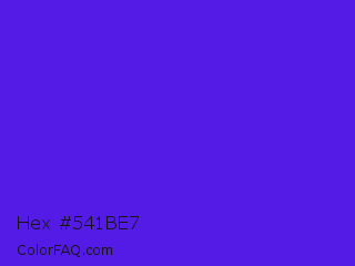 Hex #541be7 Color Image