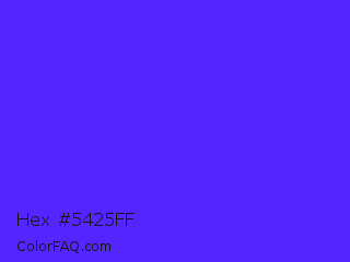 Hex #5425ff Color Image