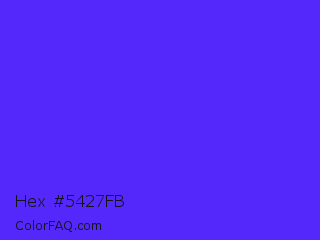 Hex #5427fb Color Image