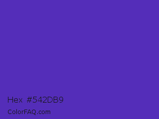 Hex #542db9 Color Image