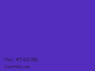 Hex #542dbe Color Image