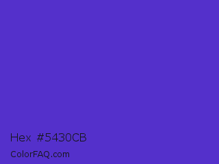 Hex #5430cb Color Image
