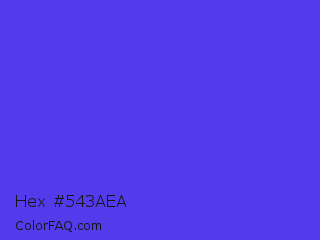 Hex #543aea Color Image