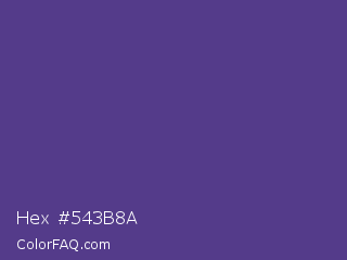 Hex #543b8a Color Image