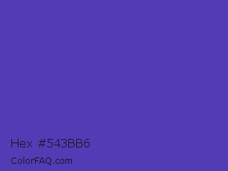 Hex #543bb6 Color Image