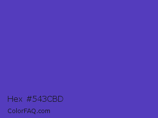 Hex #543cbd Color Image