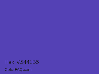 Hex #5441b5 Color Image