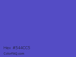Hex #544cc5 Color Image