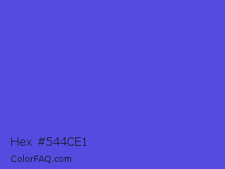 Hex #544ce1 Color Image