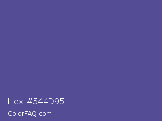 Hex #544d95 Color Image