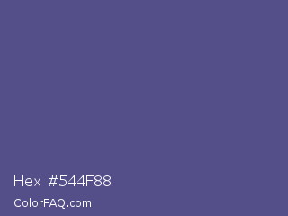Hex #544f88 Color Image