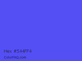 Hex #544ff4 Color Image