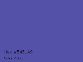 Hex #5451a9 Color Image