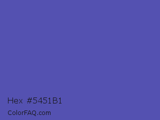 Hex #5451b1 Color Image