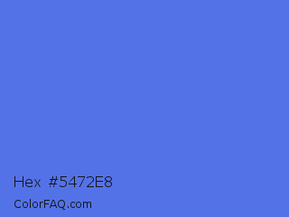 Hex #5472e8 Color Image