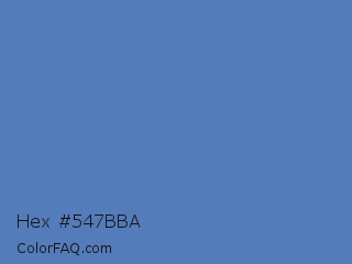Hex #547bba Color Image