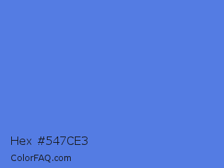 Hex #547ce3 Color Image