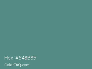 Hex #548b85 Color Image