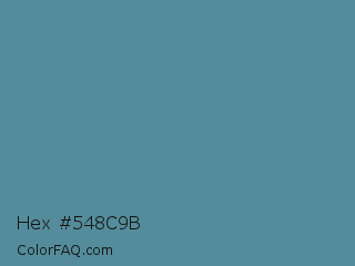Hex #548c9b Color Image
