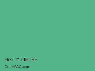Hex #54b58b Color Image