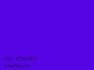 Hex #5504e3 Color Image