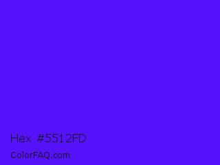 Hex #5512fd Color Image