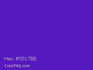 Hex #5517be Color Image