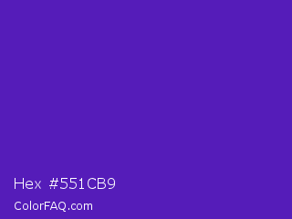 Hex #551cb9 Color Image