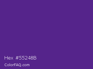 Hex #55248b Color Image