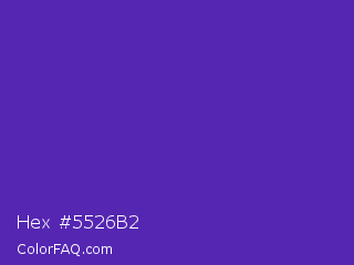 Hex #5526b2 Color Image