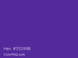 Hex #55299b Color Image