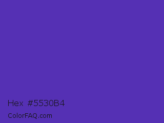 Hex #5530b4 Color Image