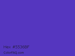 Hex #5536bf Color Image