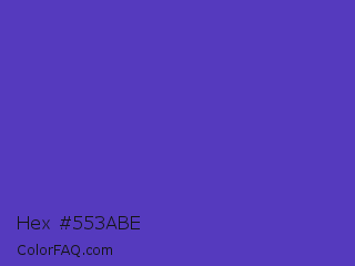 Hex #553abe Color Image
