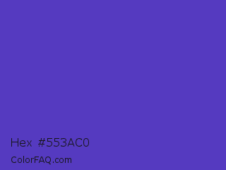 Hex #553ac0 Color Image