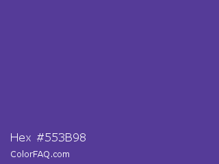 Hex #553b98 Color Image