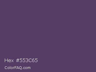 Hex #553c65 Color Image