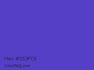 Hex #553fc6 Color Image