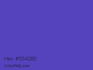 Hex #5542bd Color Image