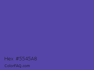Hex #5545a8 Color Image