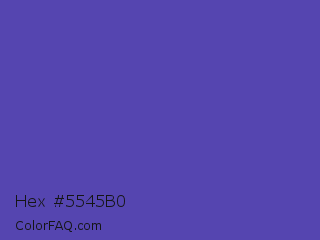 Hex #5545b0 Color Image