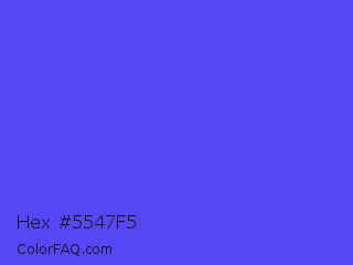 Hex #5547f5 Color Image