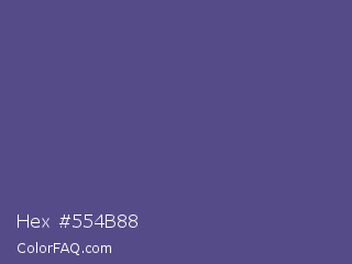 Hex #554b88 Color Image