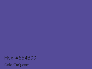 Hex #554b99 Color Image